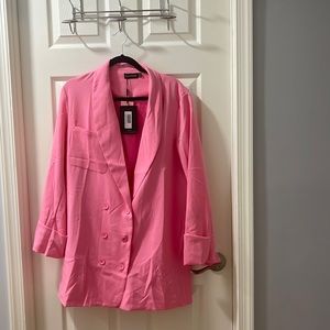 Pretty little thing pink blazer dress